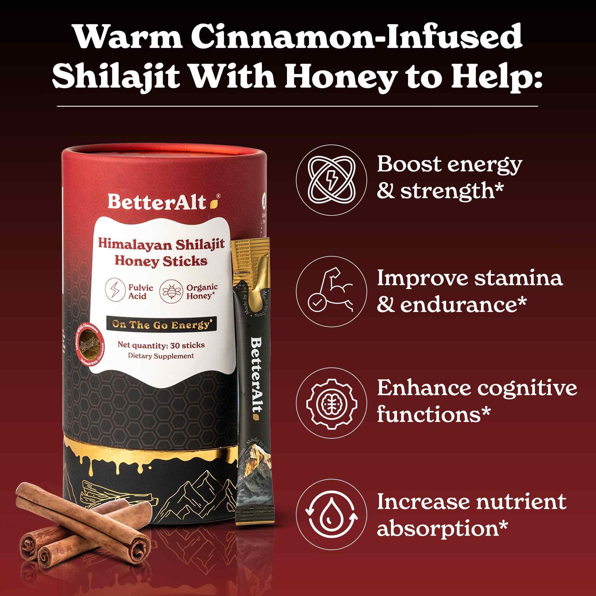 BetterAlt Honey Sticks with Shilajit, Honey & Saffron - Image 19