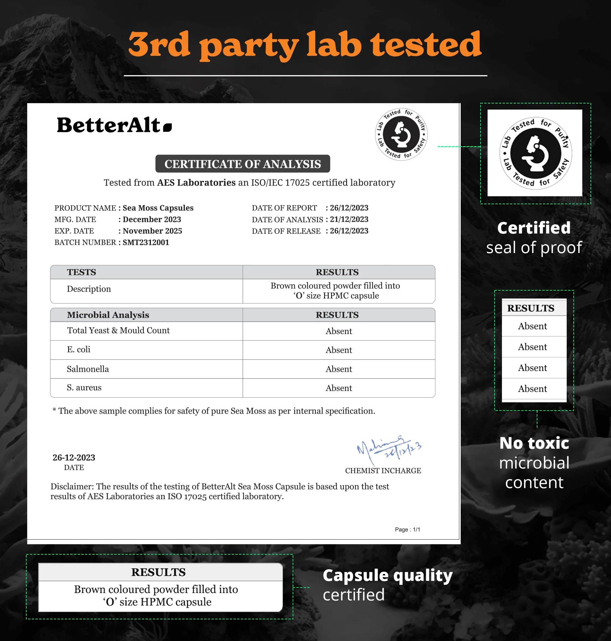 BetterAlt Ultimate Energy Duo | Shilajit Resin & Sea Moss Capsules - Image 3