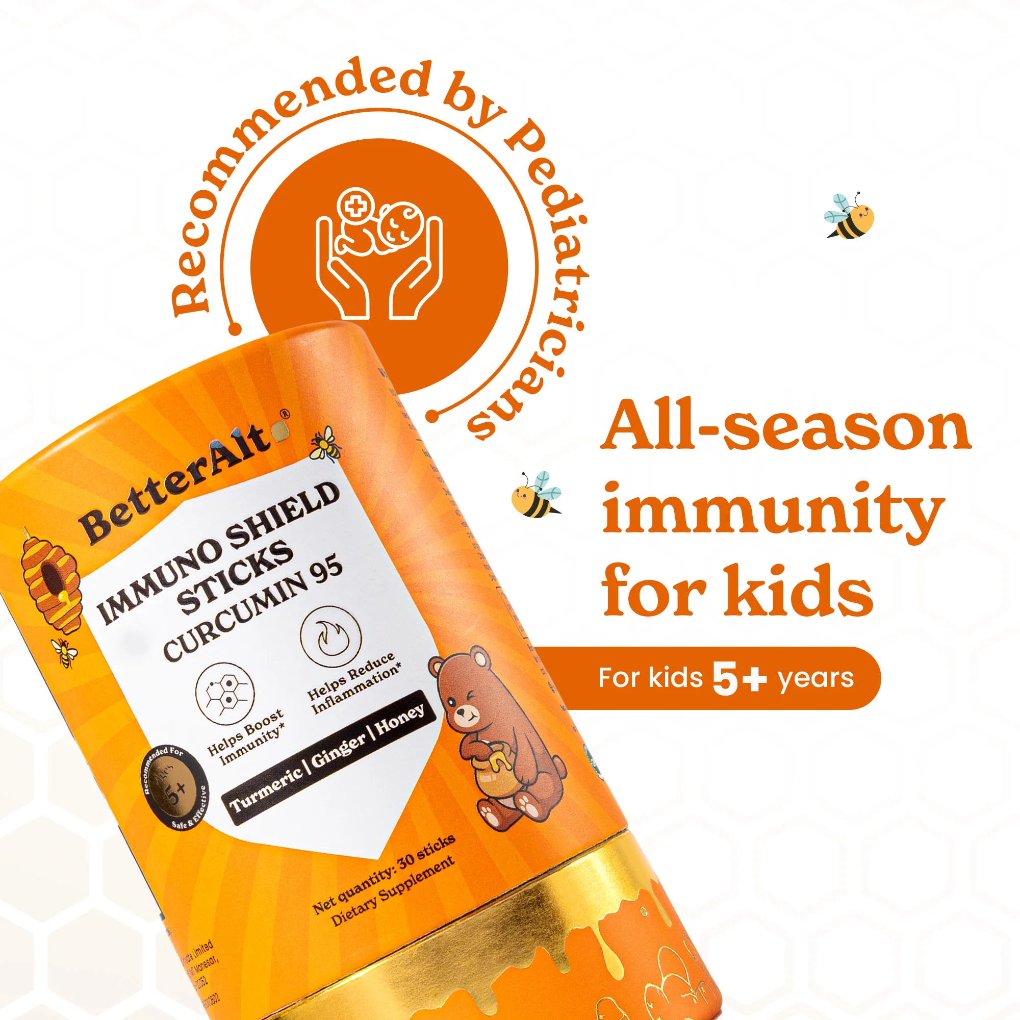 Curcumin 95 Honey Sticks For Kids - Image 10