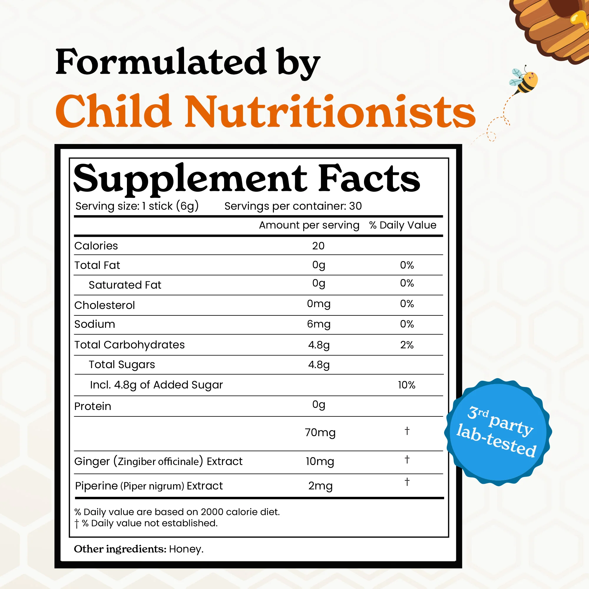 Curcumin 95 Honey Sticks For Kids - Image 3