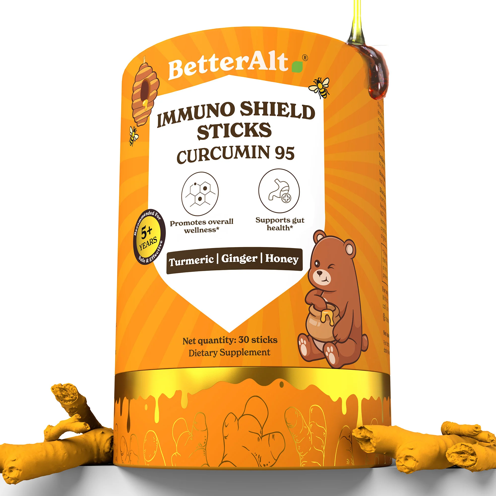 Curcumin 95 Honey Sticks For Kids - Image 8