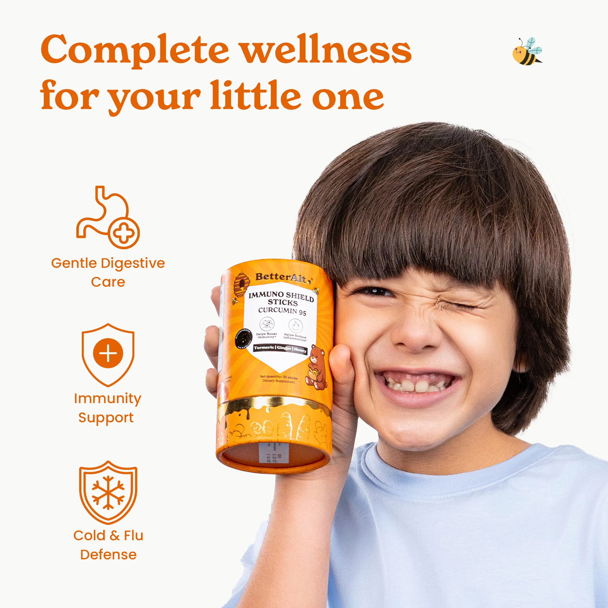 Curcumin 95 Honey Sticks For Kids - Image 9