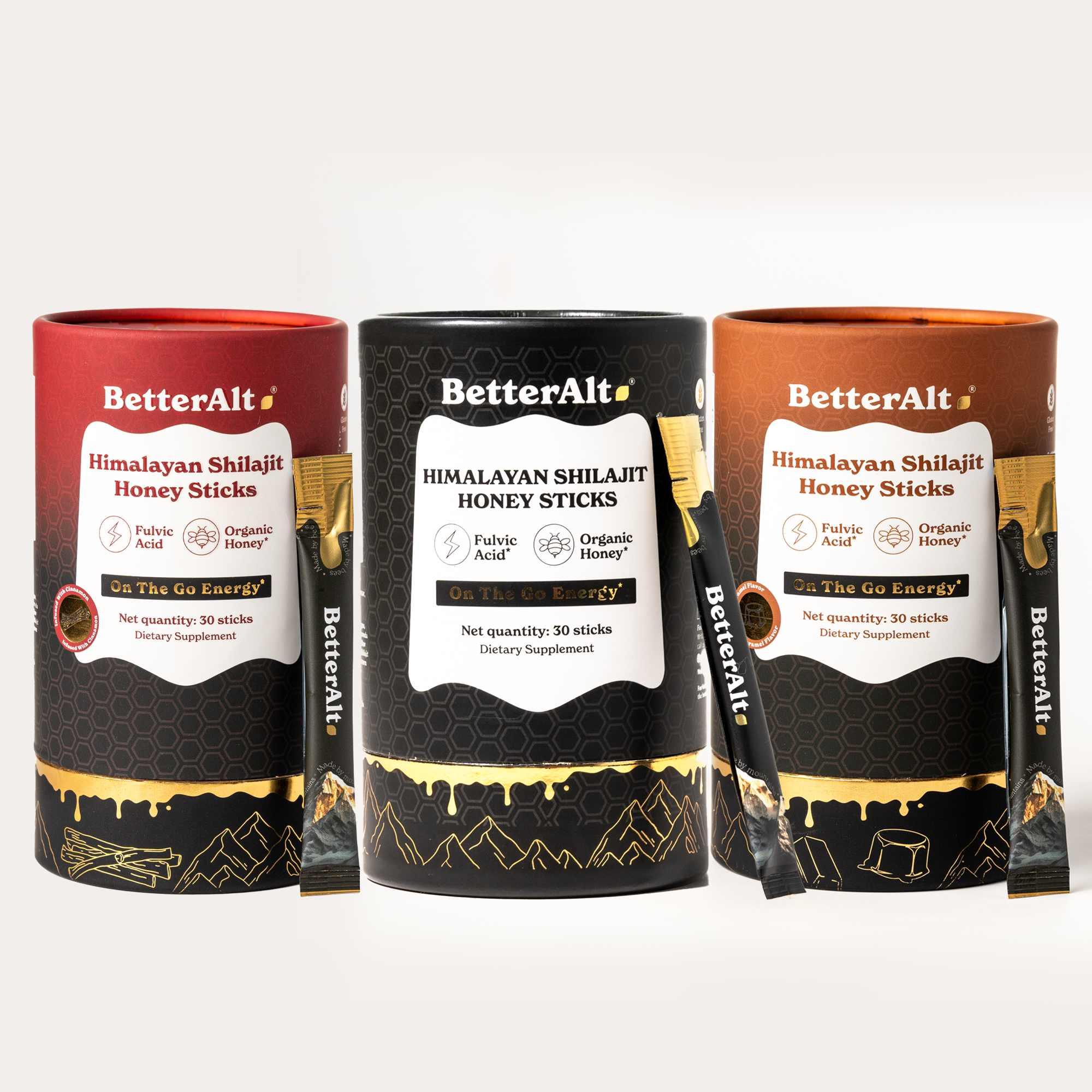 GOLD+ Shilajit Honey Sticks | Pure Himalayan Resin, Honey & Saffron - Image 7