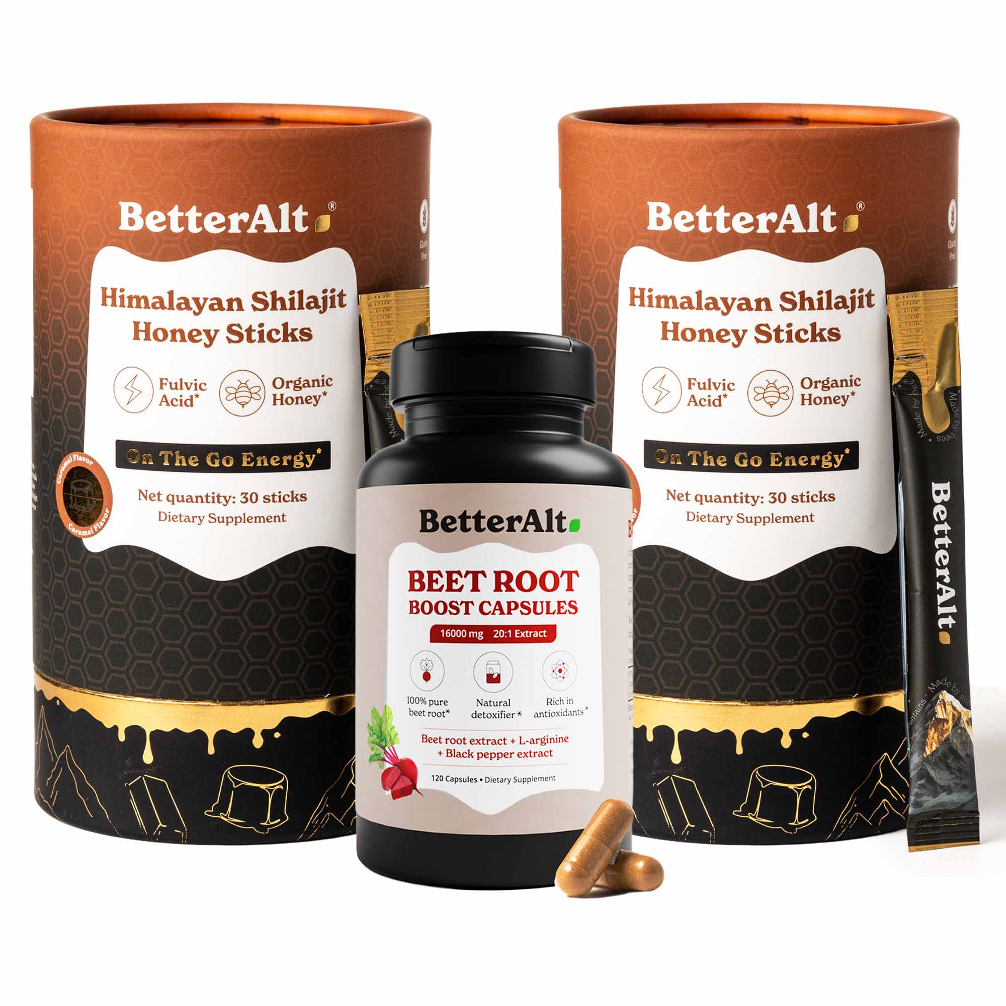 GOLD+ Shilajit Honey Sticks - Image 2