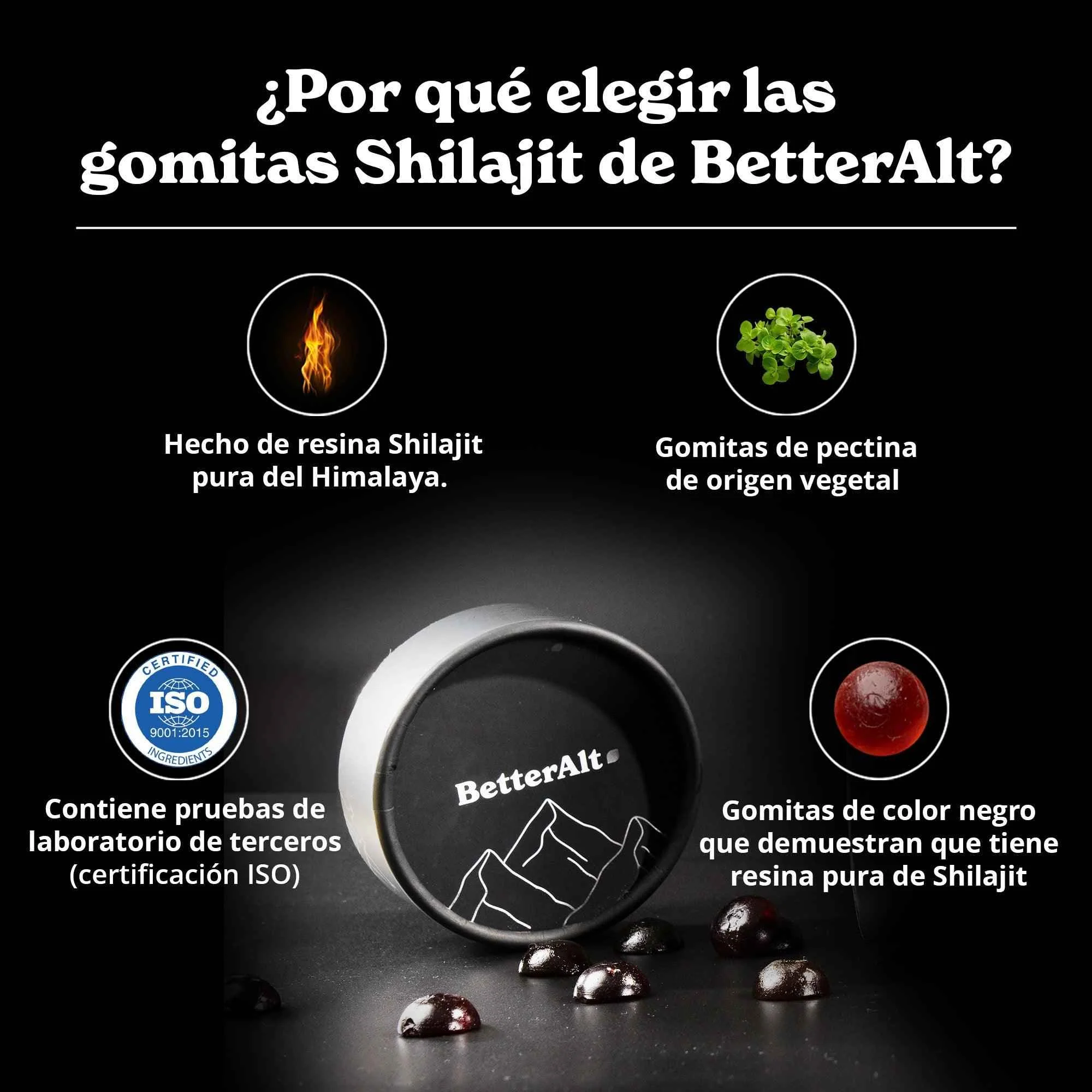 Pure Shilajit Resin Gummies | Energía, Fuerza y Apoyo Cognitivo - Image 10