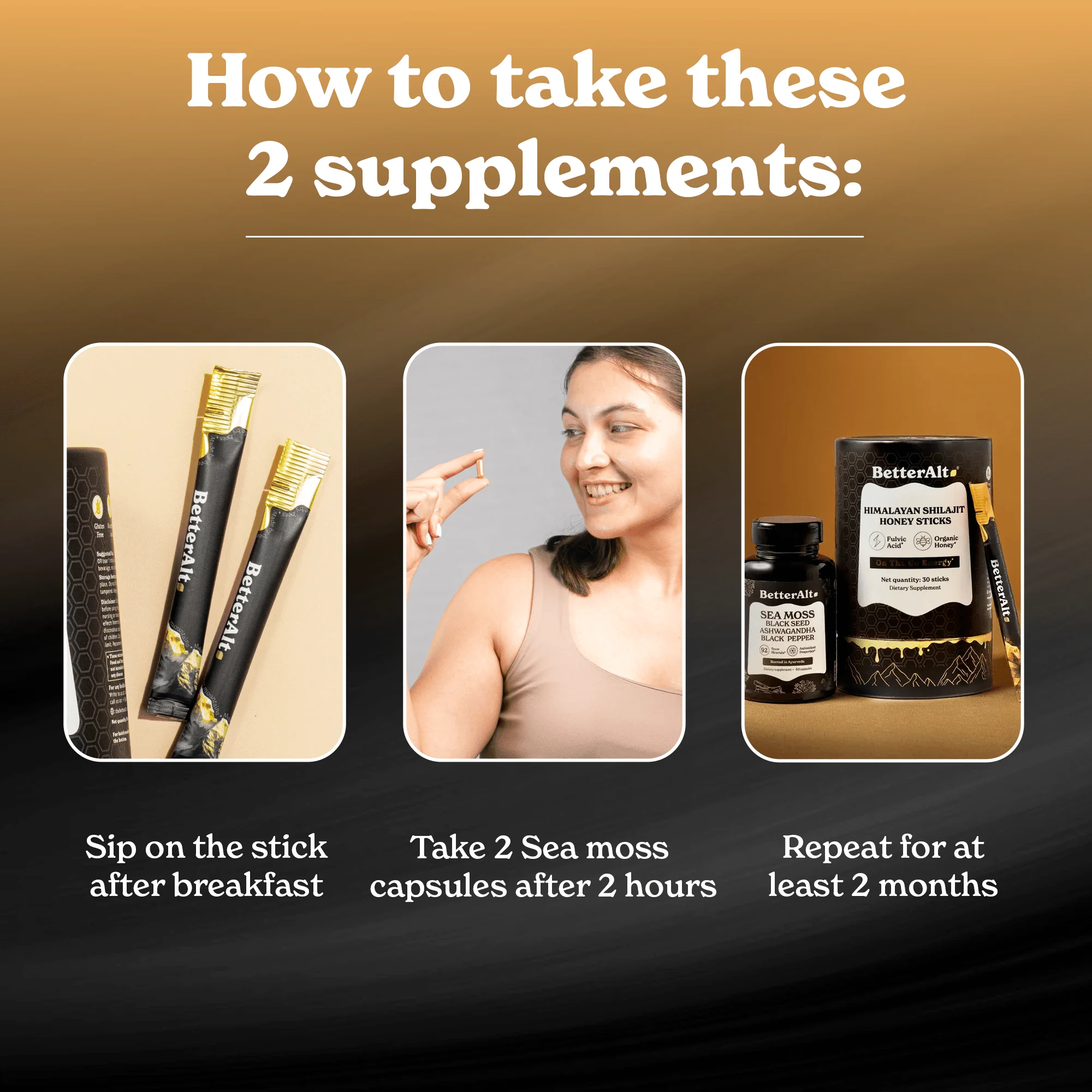 Shilajit Honey Sticks + Irish Sea Moss Capsules - Image 8